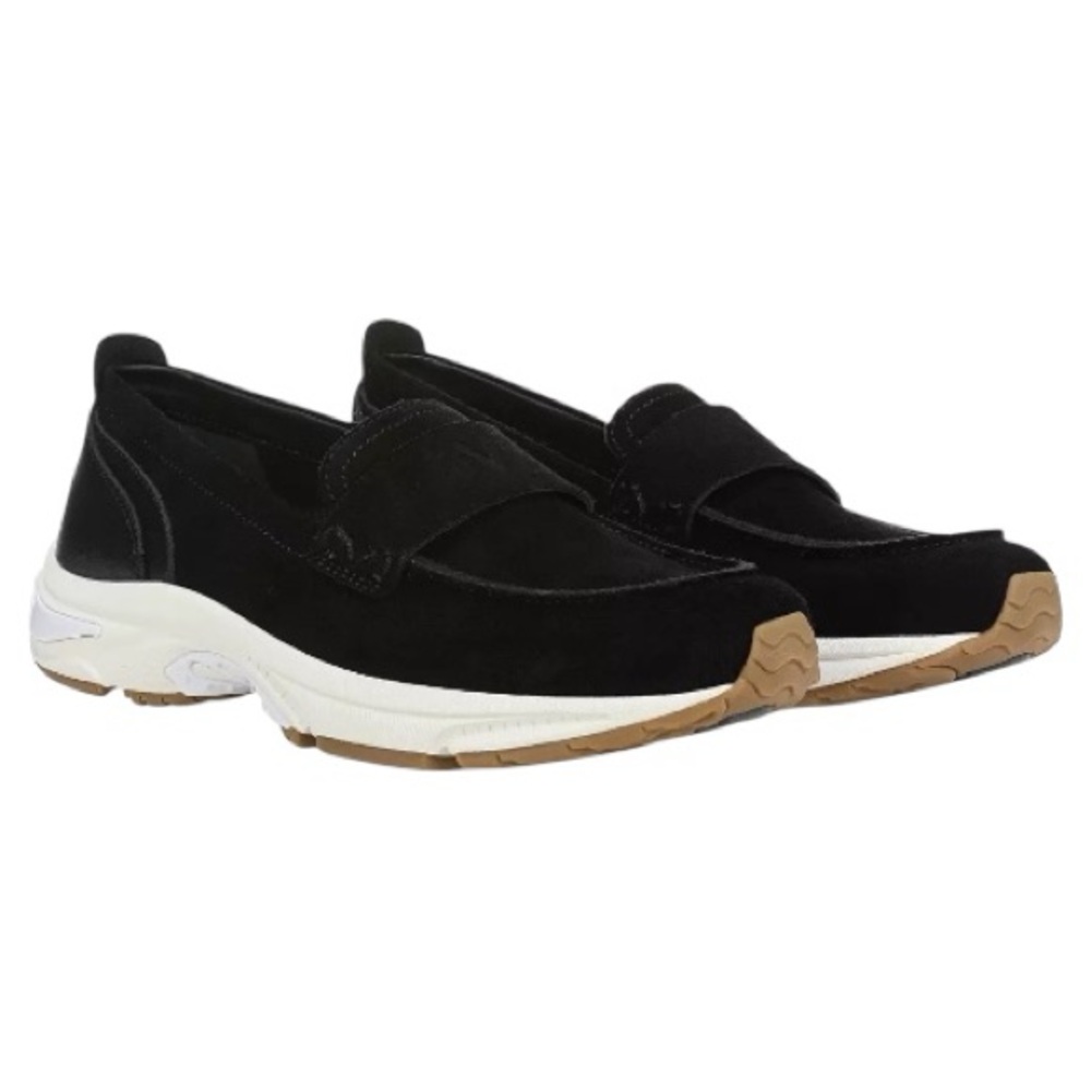 Vionic walk roam Black Suede Loafers 9.5